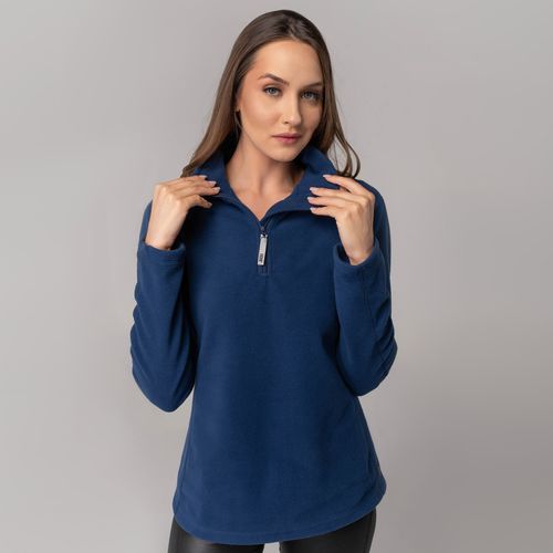 Fleece Térmico Feminino para neve e frio Meio Zíper Nuuk