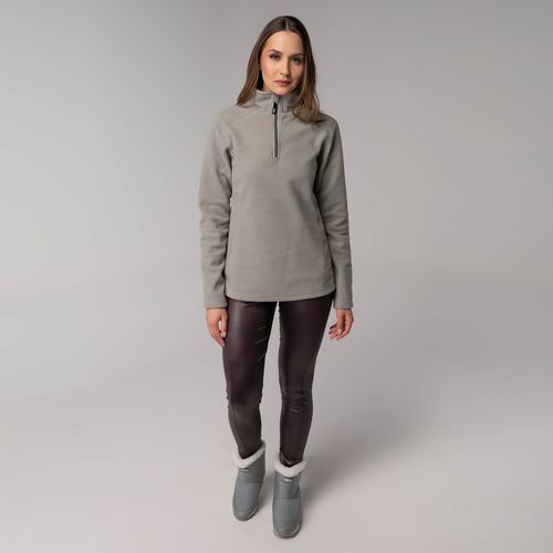 Fleece Térmico Feminino para neve e frio Meio Zíper Nuuk Original