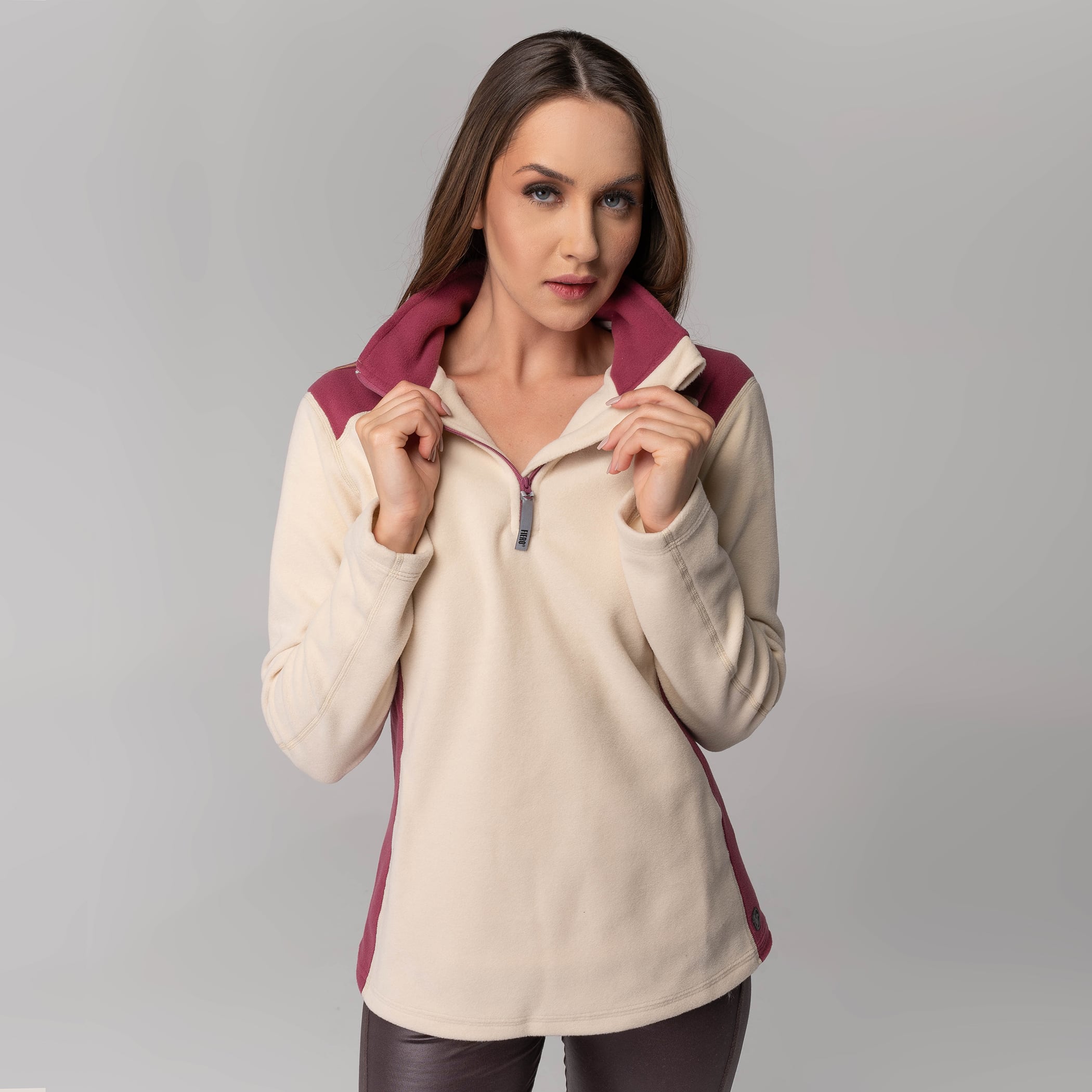 Fleece Térmico Feminino Meio Zíper Nuuk (Sense Fleece Original)