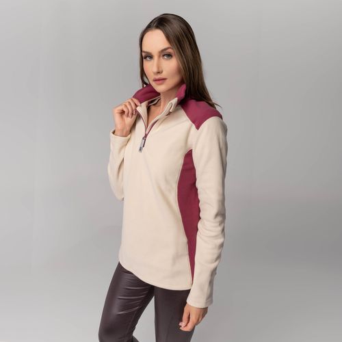 Fleece Térmico Feminino para neve e frio Meio Zíper Nuuk Original