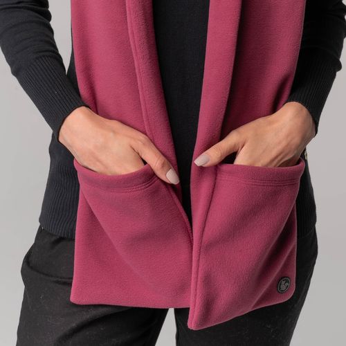 Cachecol Térmico com Bolsos Sense Fleece Vinho