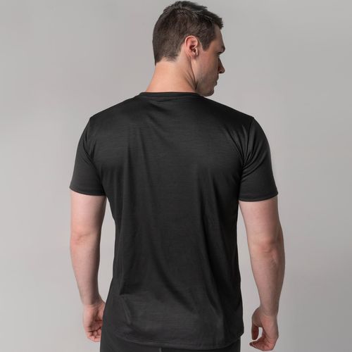 Camiseta masculina em lã Merino manga curta