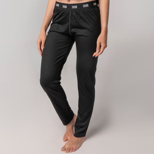 Calça feminina segunda pele em lã merino