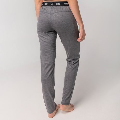 Calça feminina segunda pele em lã merino