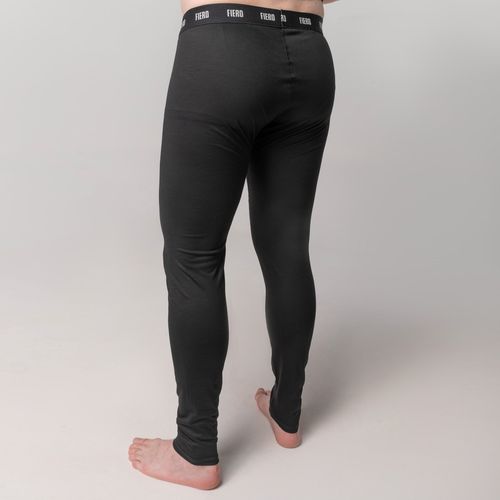 Calça masculina segunda pele em lã merino