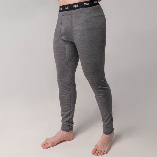 Calça masculina segunda pele em lã merino