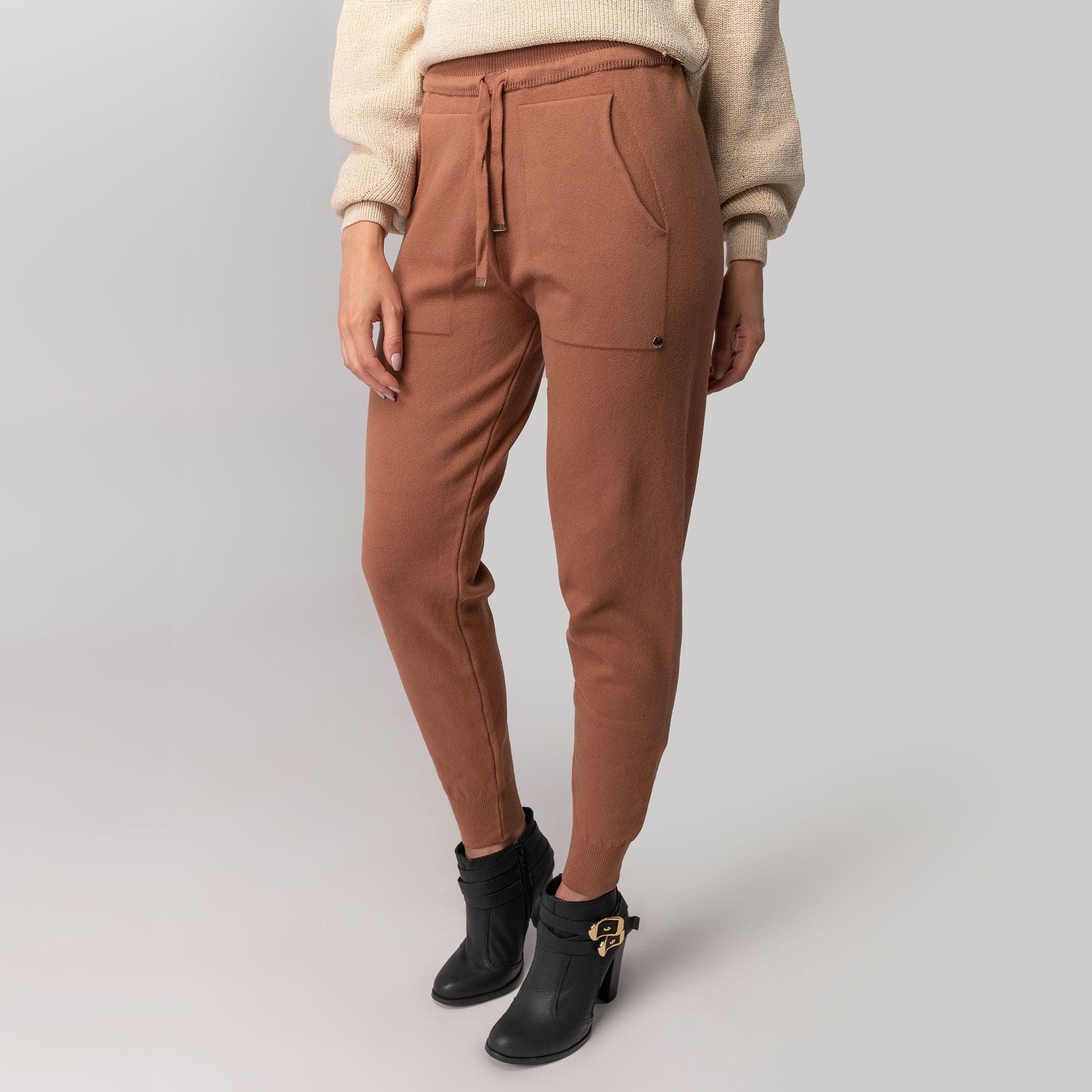 Calça Feminina Jogger em tricô Siena