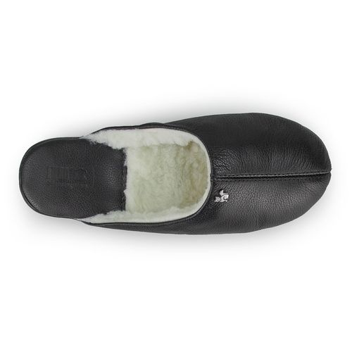 Pantufa de couro para o inverno e frio em lã sintética Gramado 439