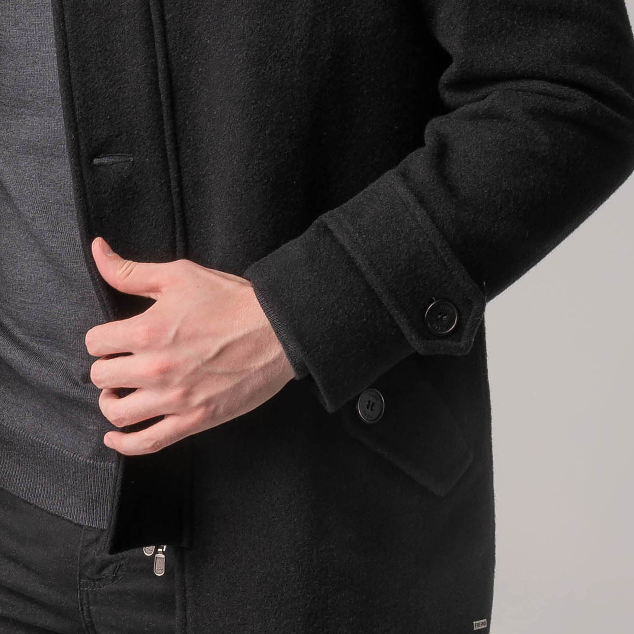 Casaco térmico masculino Liverpool em lã premium