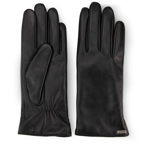 Luva Touch Screen em couro impermeável para neve Térmica Feminina Insulation