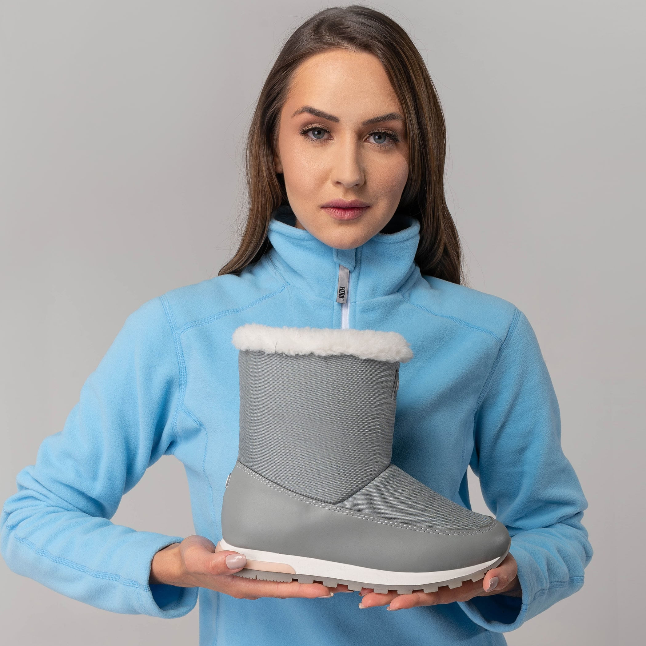 Bota feminina Snowy To Go forrada em lã sintética Ref.:23107