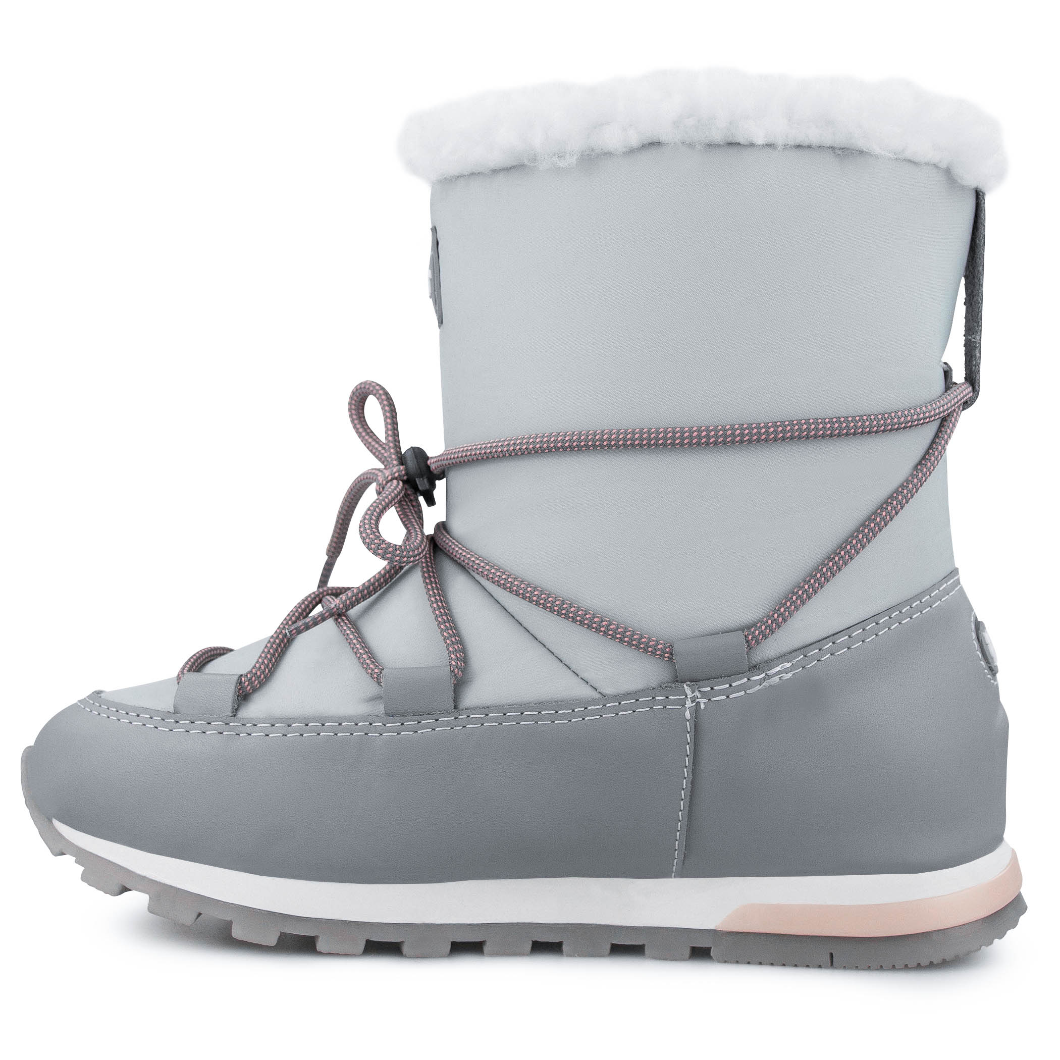 Bota Feminina Snowy Tie Forrada em Lã Sintética Ref.:23104