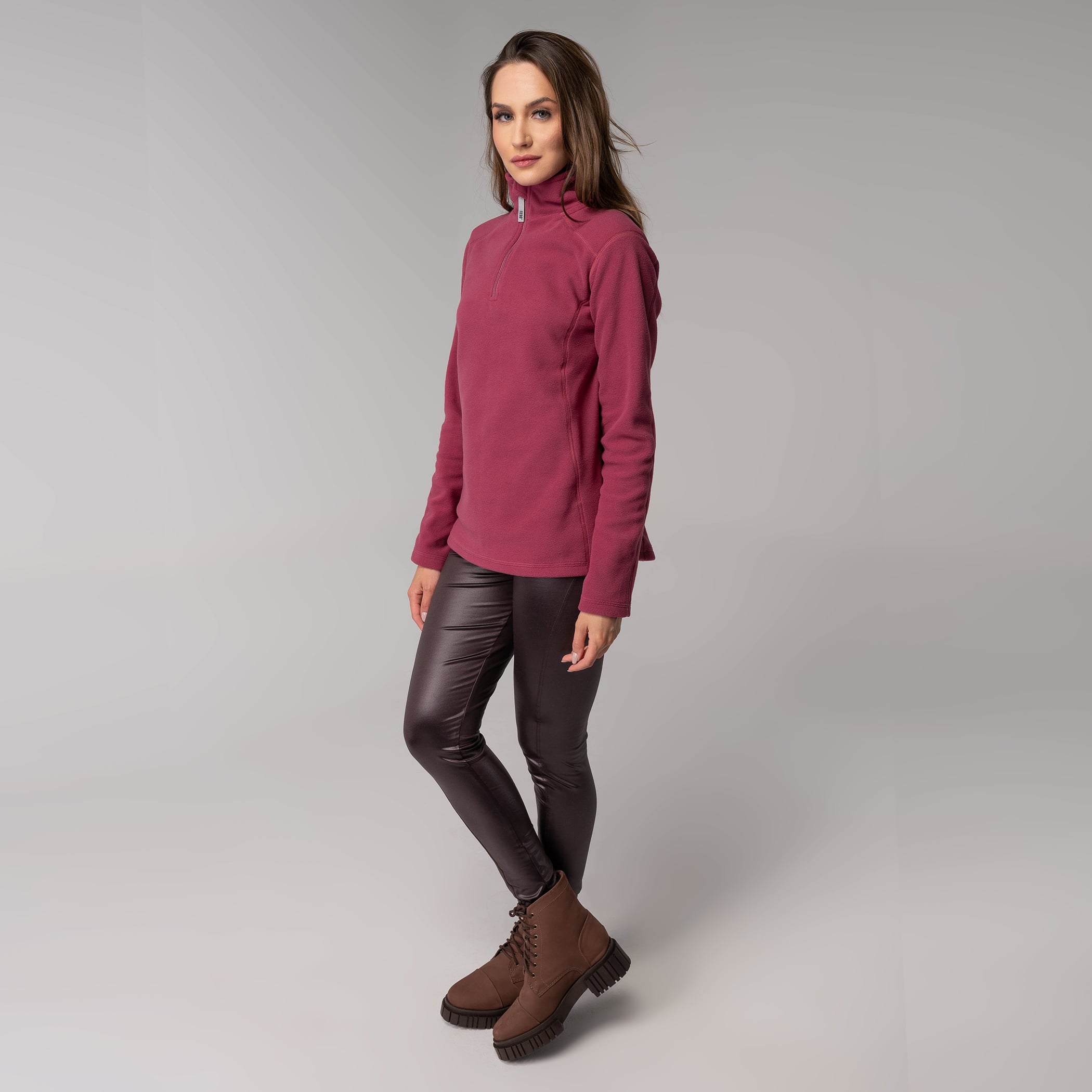 Bota feminina forrada em lã sintética Tractor Lace Ref.:22807