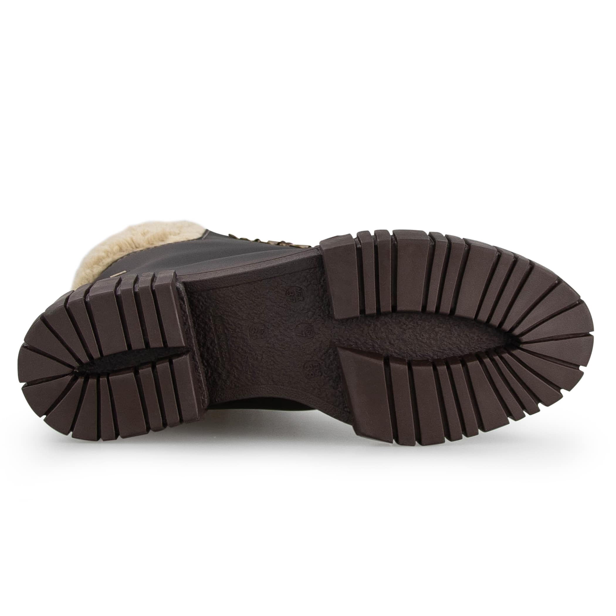 Bota feminina coturno Tractor Lux Lace forrada em lã sintética Ref.:22804