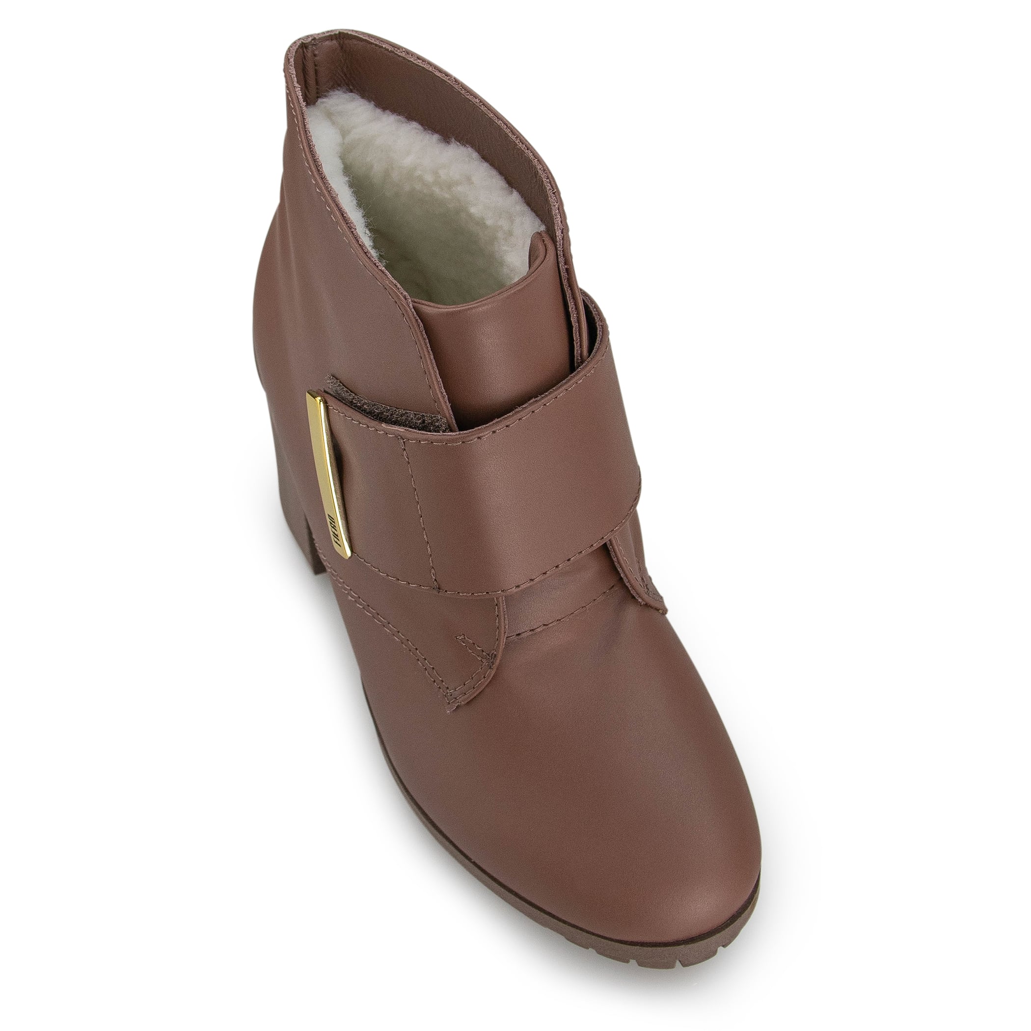 Bota feminina Routine Belt Boot forrada em lã sintética Ref.:23001
