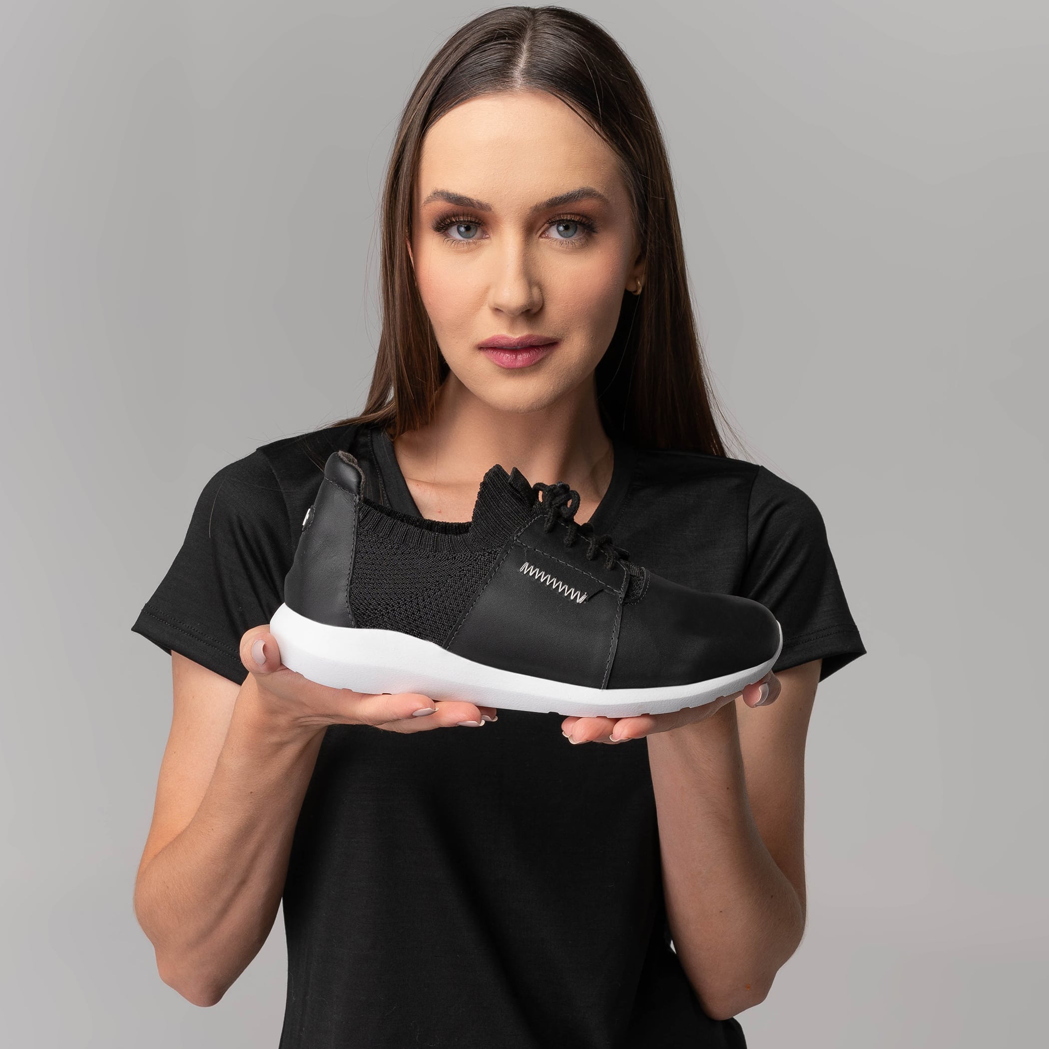 Tênis feminino Light Way Lace Couro Ref.:22212