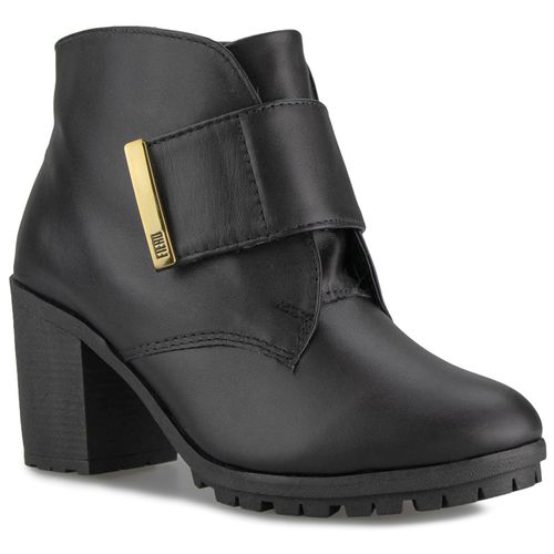 Bota feminina Routine Belt Boot forrada em lã natural Ref.:23002