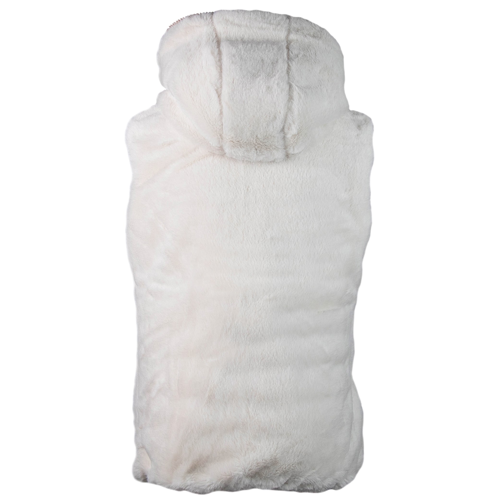 Colete infantil puffer Nagano reversível forrado com capuz