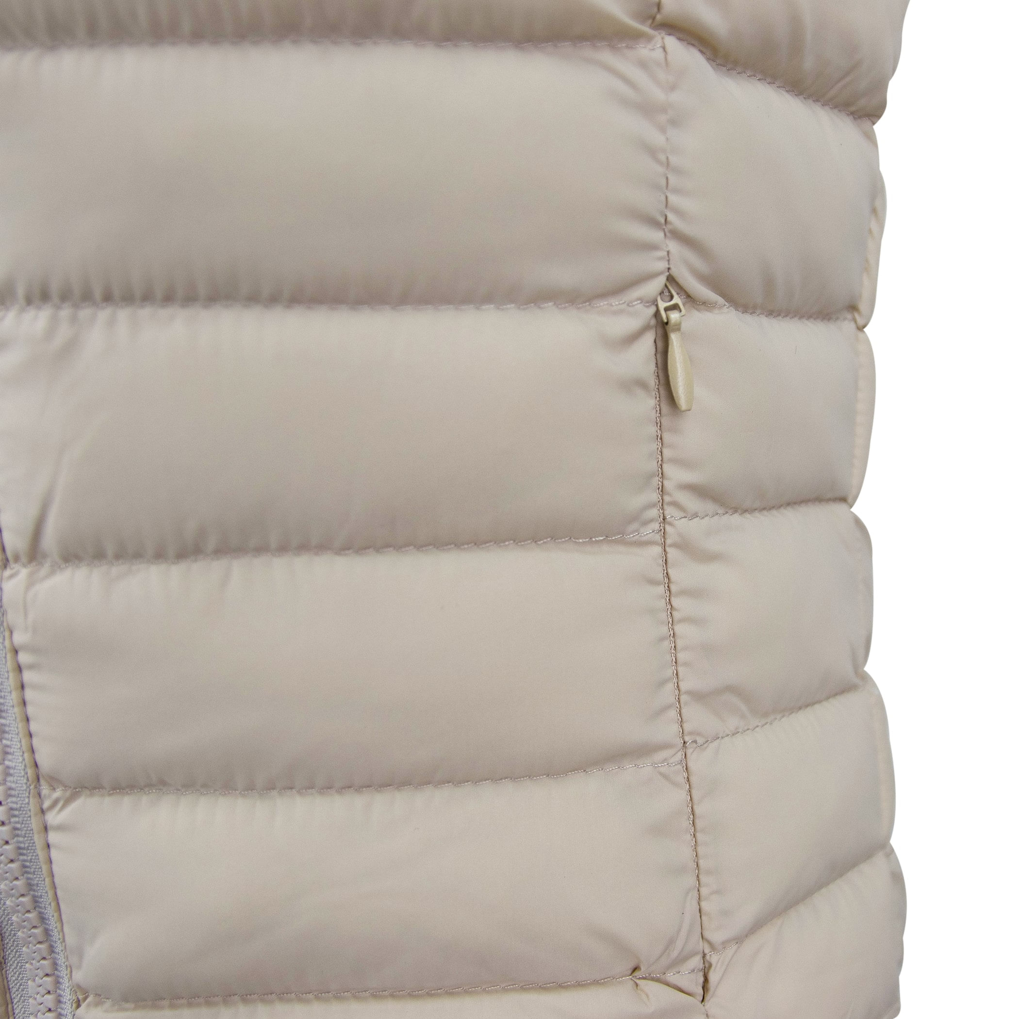 Colete infantil puffer Nagano reversível forrado com capuz