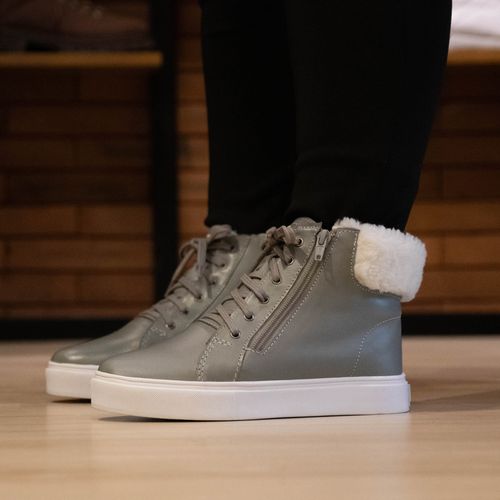 Bota feminina The Box Lace forrada em lã Ref.:22910