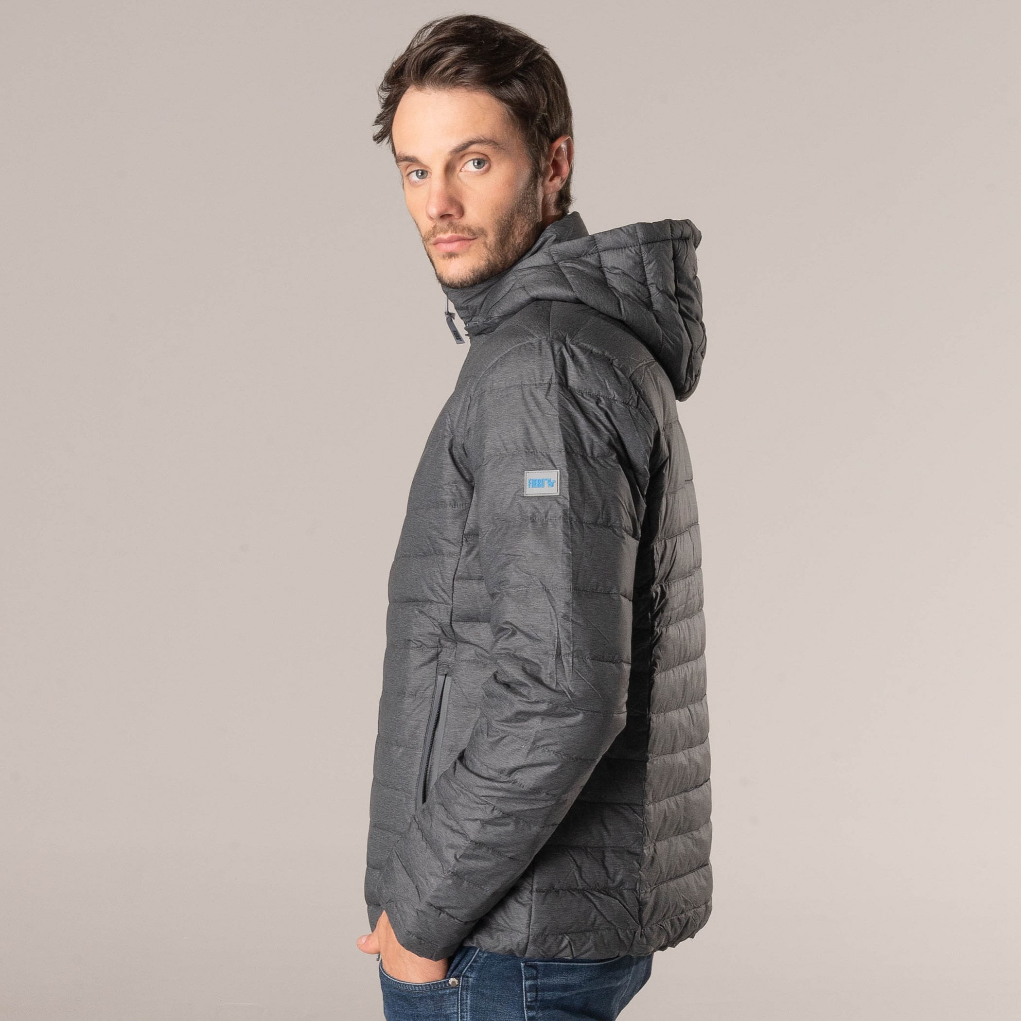 Jaqueta Masculina puffer Puerto Varas Impermeável De Pluma Ultralight Alpine Pro Com Capuz Removível