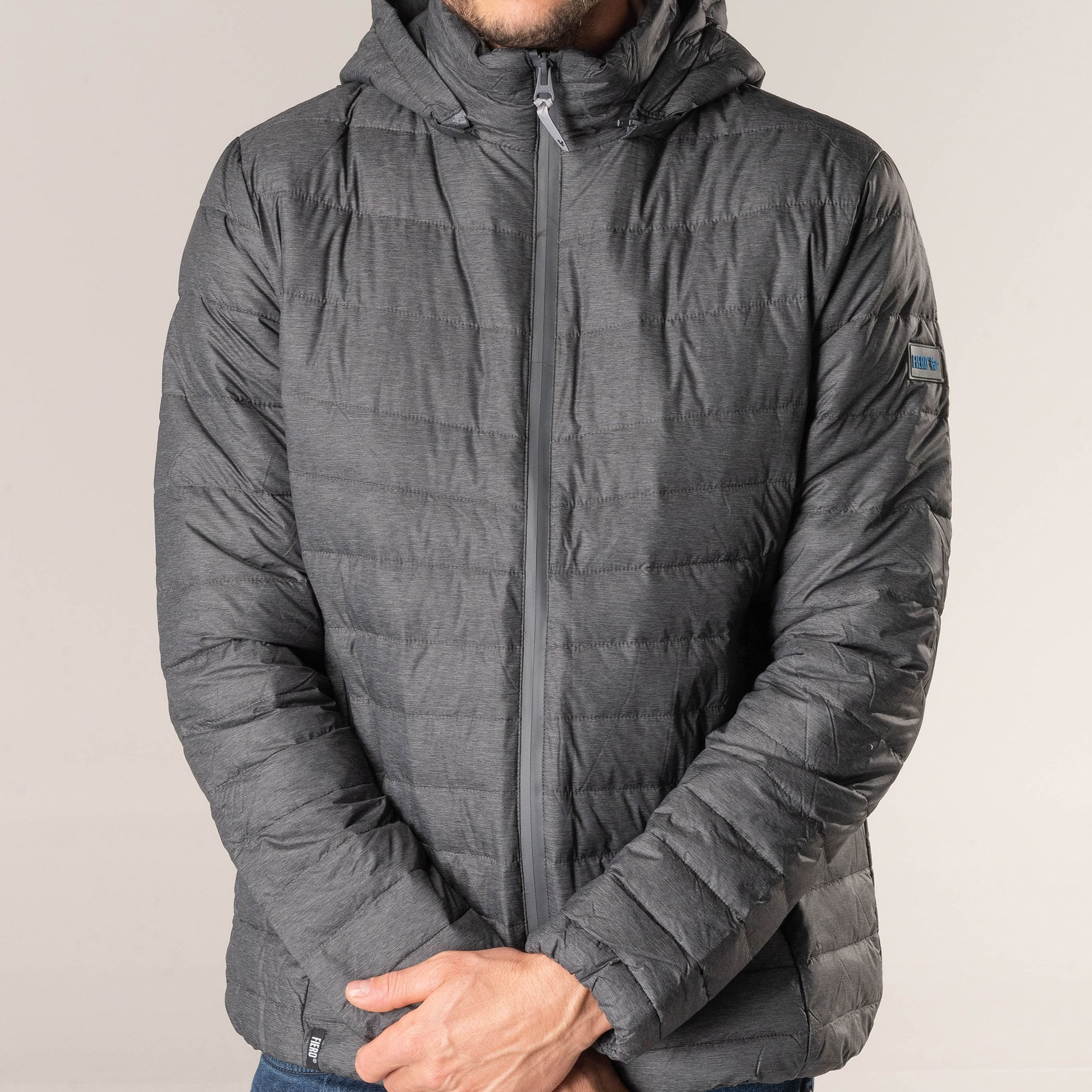 Jaqueta Masculina puffer Puerto Varas Impermeável De Pluma Ultralight Alpine Pro Com Capuz Removível