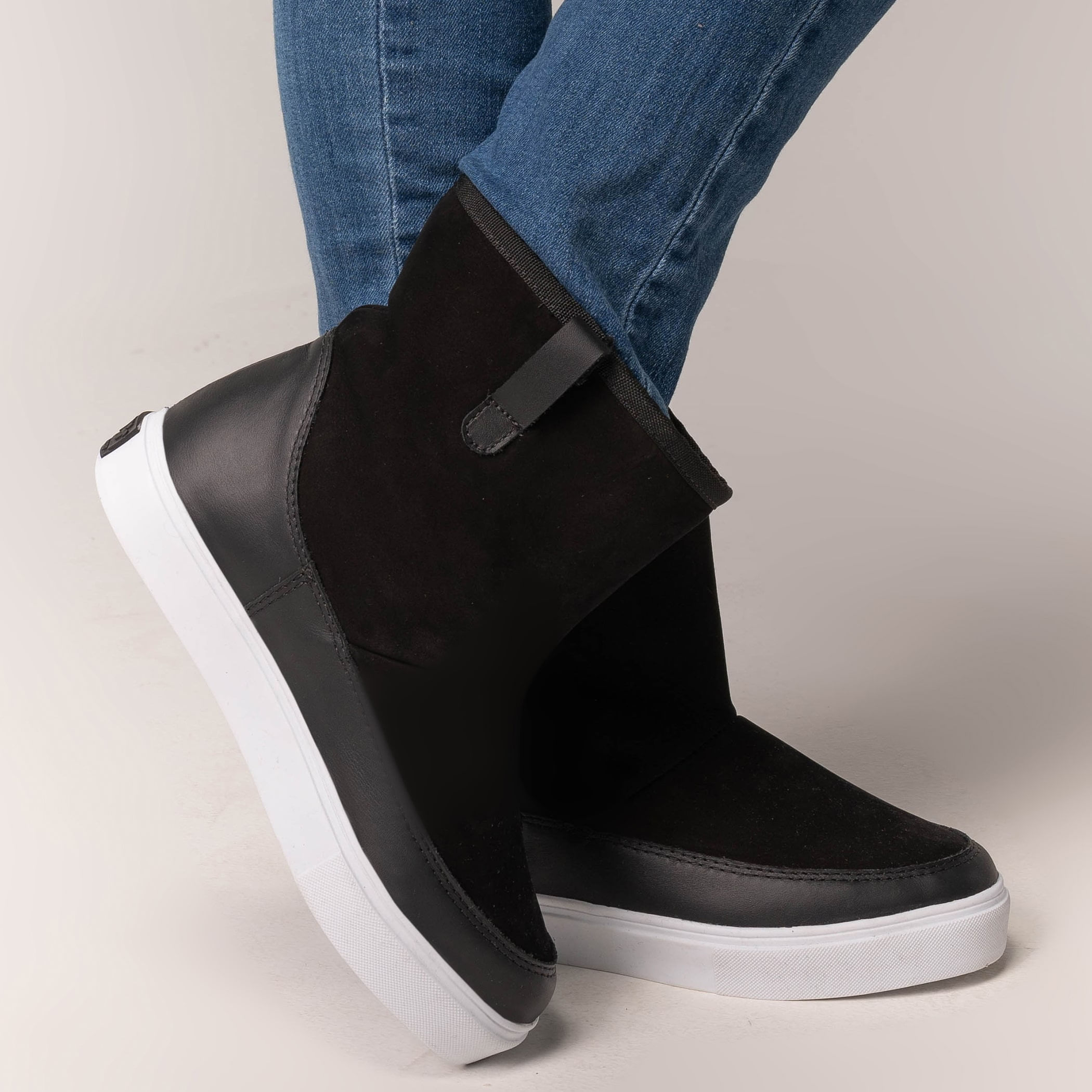 Bota feminina The Box Easy Casual forrada em lã sintética Ref.:22904