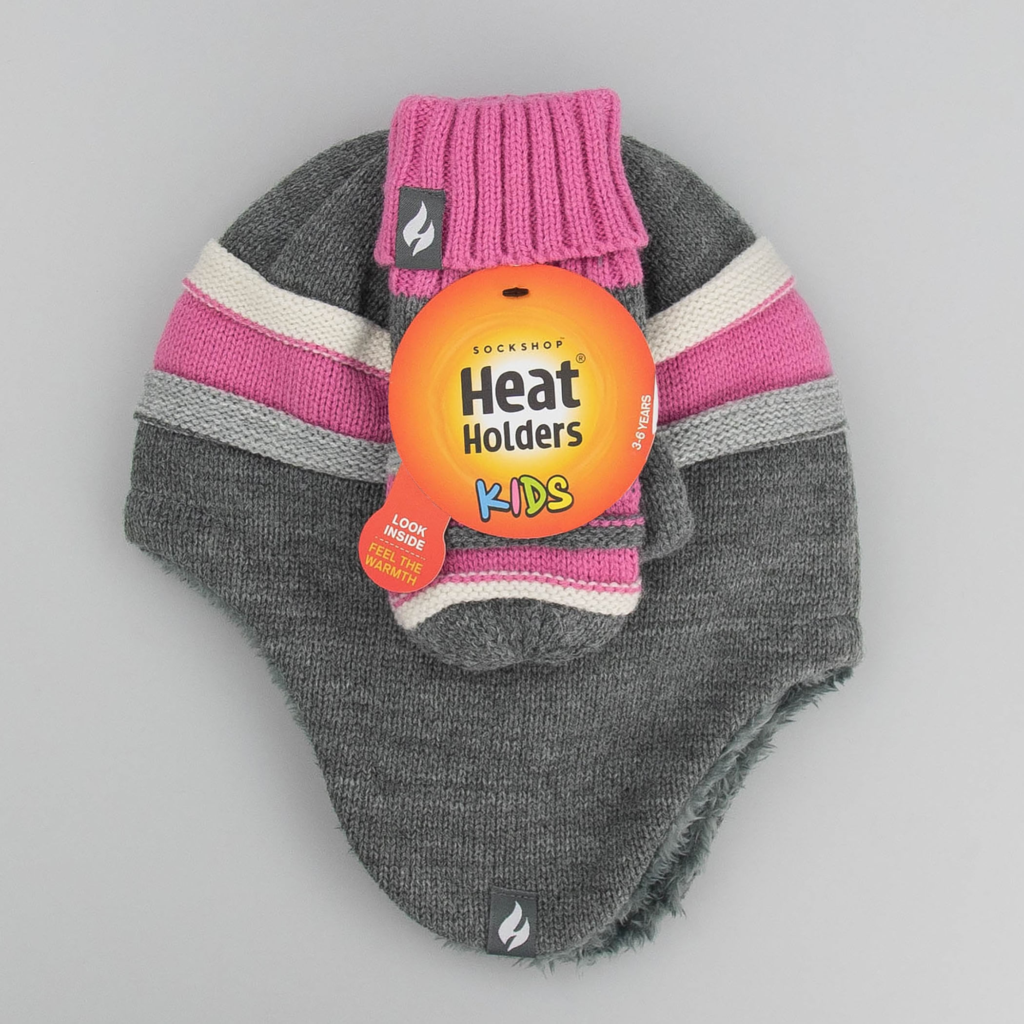 Kit infantil Gorro e Luva térmica Cozy Winter Heat Holders 3 a 6 anos