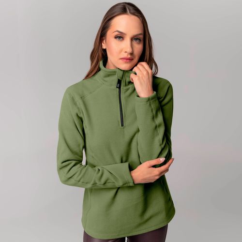 Fleece Térmico Feminino para neve e frio Meio Zíper Nuuk Original
