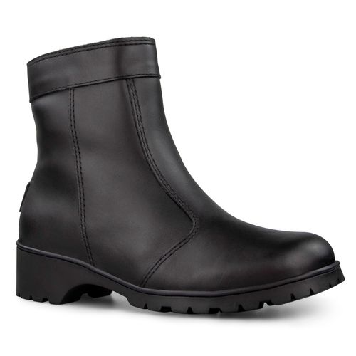 Bota para neve feminina com couro impermeável New Cervinia em lã sintética Ref.:23401