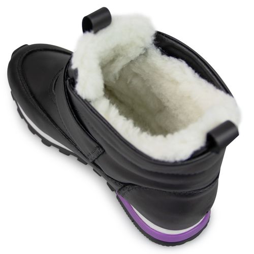 Bota feminina Snowy Fasten forrada em lã sintética Ref.:23113