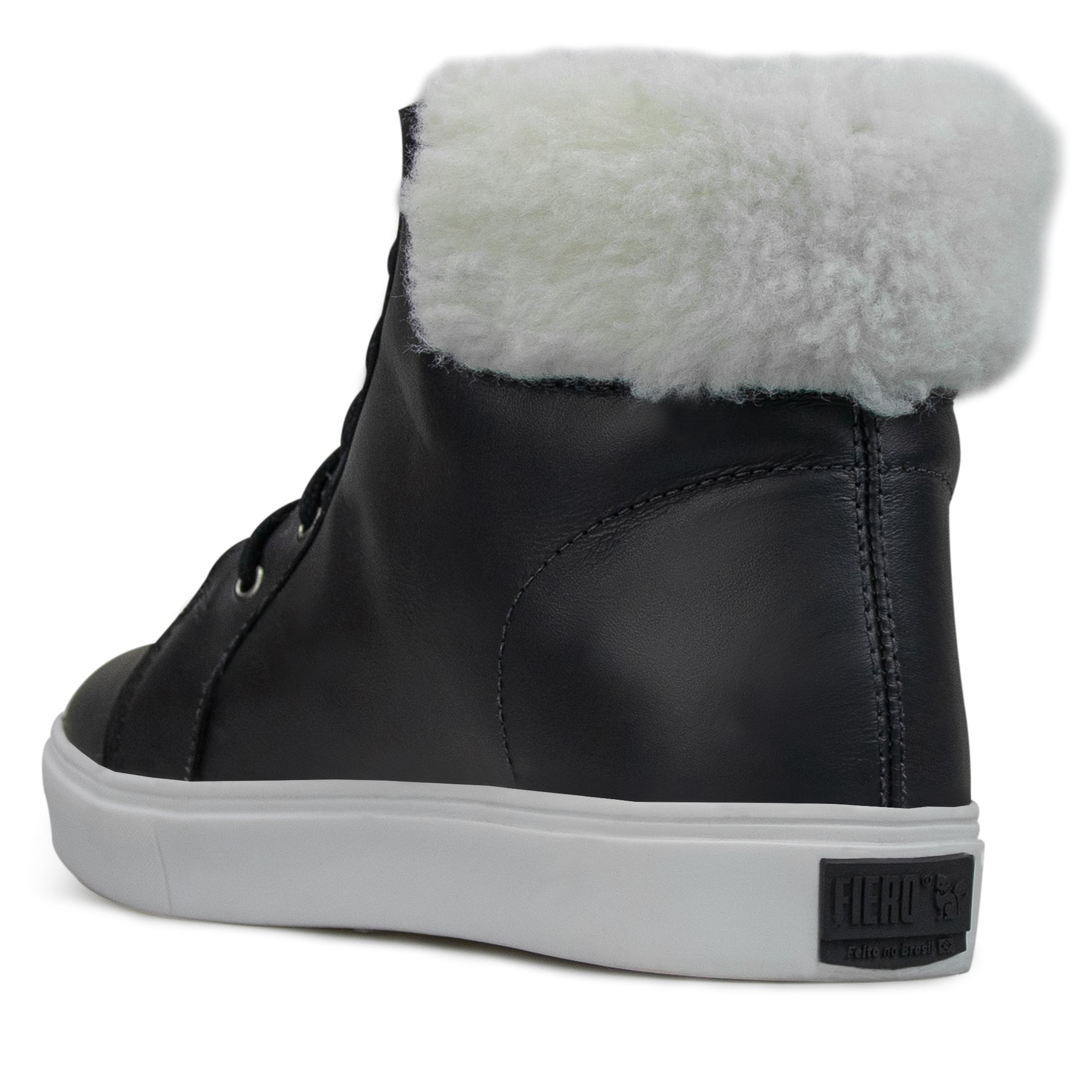 Bota feminina The Box Lace forrada em lã Ref.:22910