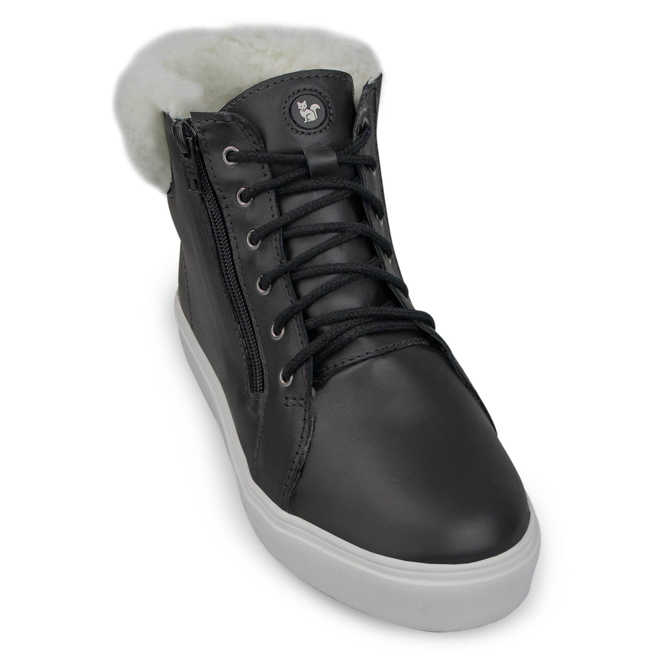 Bota feminina The Box Lace forrada em lã Ref.:22910