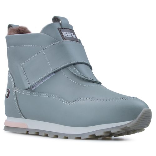 Bota feminina Snowy Fasten forrada em lã natural Ref.:23114