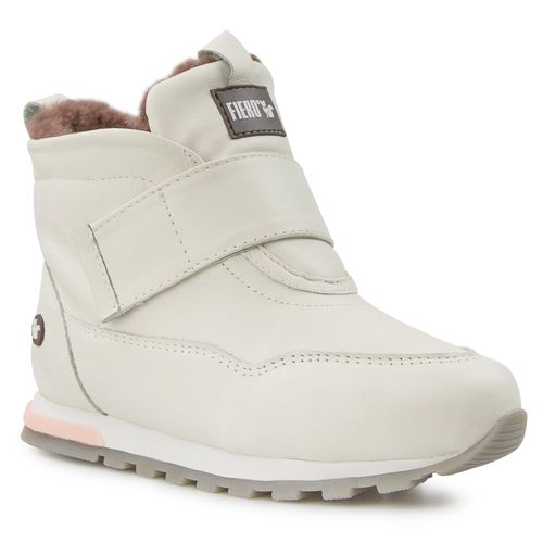 Bota feminina Snowy Fasten forrada em lã natural Ref.:23114