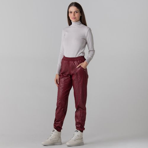 Calça Jogger em cirrê térmico para o frio e inverno Thermo Shine