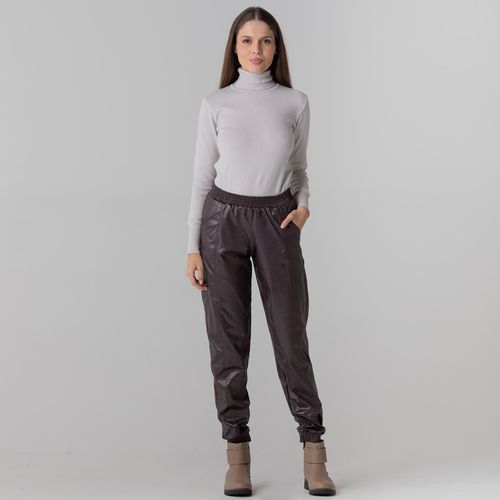 Calça Jogger em cirrê térmico para o frio e inverno Thermo Shine