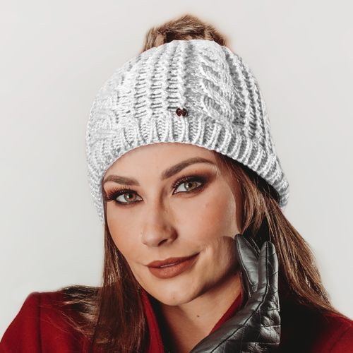 Gorro Feminino Pompom Copenhague forrado em lã