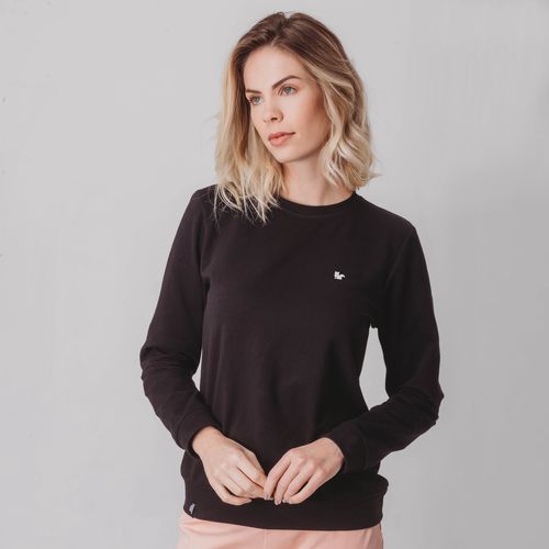 Blusa moletom feminino Basic