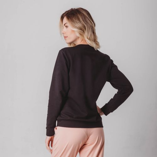 Blusa moletom feminino Basic