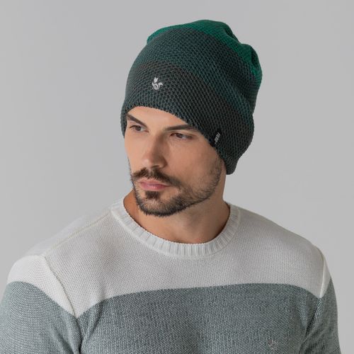 Gorro Degradê Color Block Tricô Premium