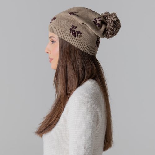 Gorro Térmico Feminino Shiny Snow Fox Tricô Premium