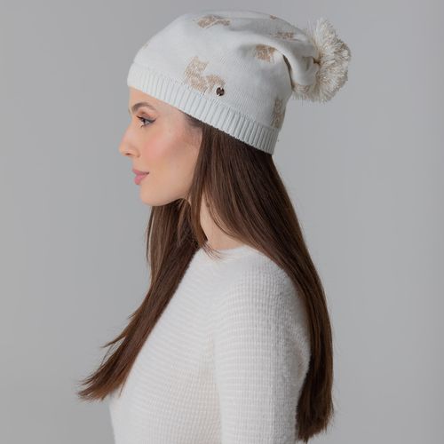 Gorro Térmico Feminino Shiny Snow Fox Tricô Premium