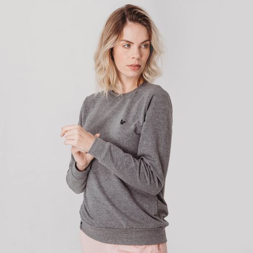 Blusa moletom feminino Basic