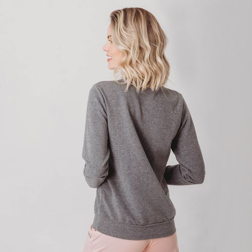 Blusa moletom feminino Basic