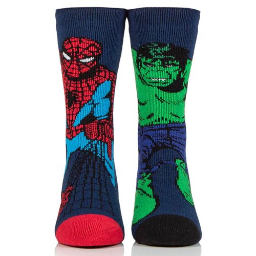 Meia térmica infantil Heat Holders Lite 1.6 Homem Aranha e Hulk