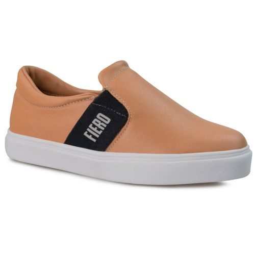 Tênis Slip On feminino The Box Stripe forrado em lã natural de carneiro Ref.:22917