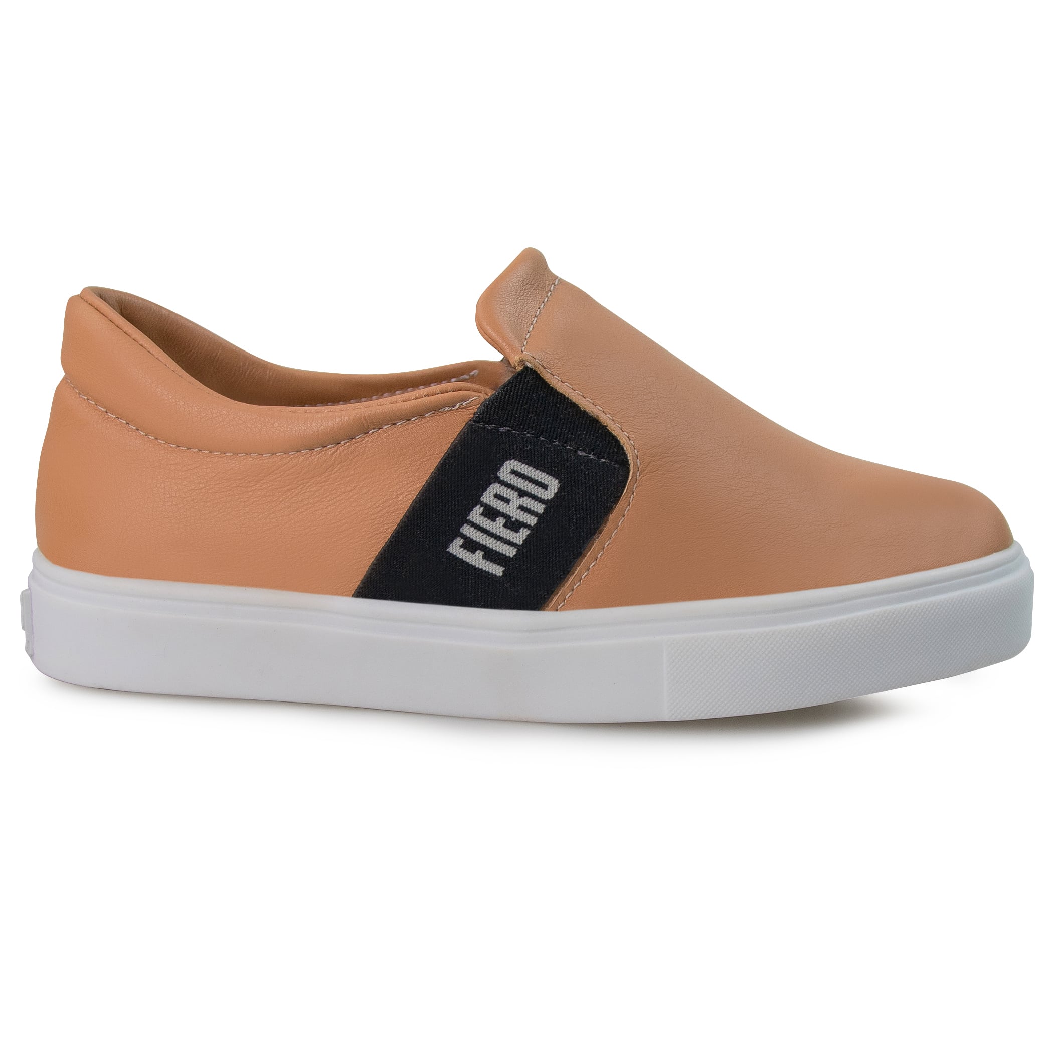 Tênis Slip On feminino The Box Stripe forrado em lã natural de carneiro Ref.:22917