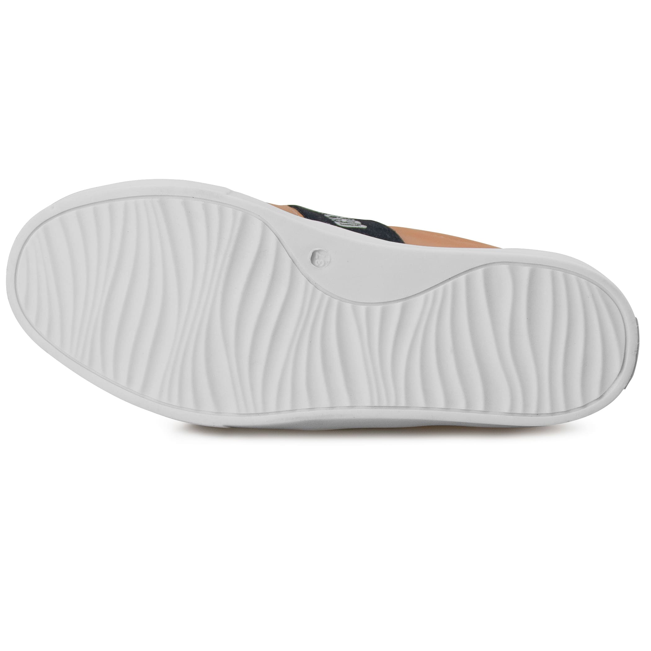 Tênis Slip On feminino The Box Stripe forrado em lã natural de carneiro Ref.:22917