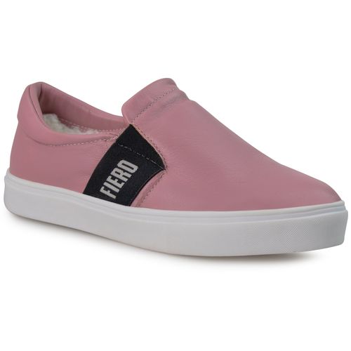 Tênis Slip On feminino The Box Stripe forrado em lã sintética Ref.:22916